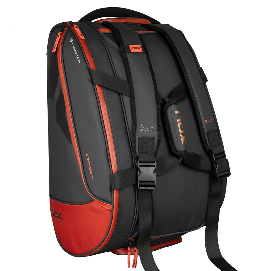 Paletero NOX Luxury Open Series negro/rojo